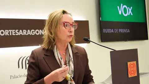 La portavoz adjunta de Vox, en las Cortes, Carmen Rouco, ha alertado sobre la entrada masiva de trabajadores chinos a Arag&oacute;n | Foto: Vox