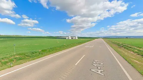 Imagen de la A-131 a su paso por Sari&ntilde;ena. Foto: Google Maps