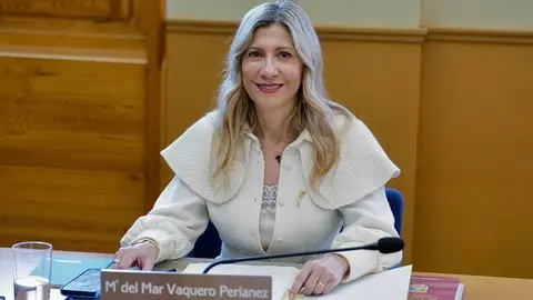 Mar Vaquero este lunes en Consejo de Gobierno. Foto: DGA/ Fabi&aacute;n Sim&oacute;n