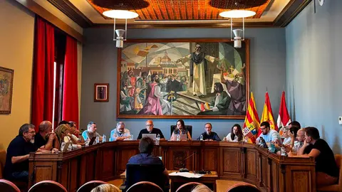 Imagen del pleno municipal de Caspe | Foto: Ayuntamiento de Caspe