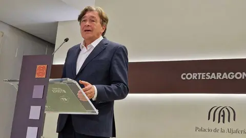 El portavoz de TE, Tom&aacute;s Guitarte, ha planteado que la f&aacute;brica de servidores anunciada por Amazon se instale en Andorra | Foto: Teruel Existe