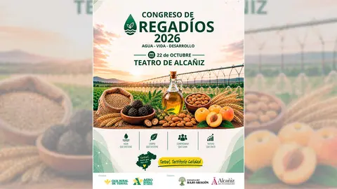 Este congreso sobre regad&iacute;os lleva por nombre "Agua, vida y desarrollo" y est&aacute; organizado por Caja Rural de Teruel