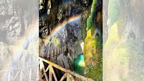 gruta del iris monasterio de piedra foto facebook