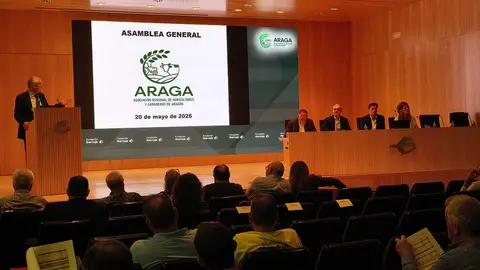 Este martes se ha celebrado la Asamblea General Ordinaria de Araga en el Patio de la Infanta | Foto: Arag&oacute;n Press