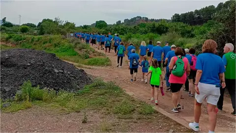 Imagen de la Andada Solidaria de Morata de Jiloca el a&ntilde;o pasado, y que este s&aacute;bado, 23 de mayo, celebra su cuarta edici&oacute;n con casi 500 inscritos. Foto: Arag&oacute;n Press