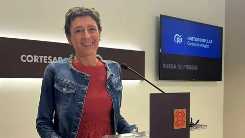 La portavoz en las Cortes, Ana Mar&iacute;n, ha vuelto a insistir en la relaci&oacute;n de Alegr&iacute;a con los casos de corrupci&oacute;n del PSOE | Foto: PP Arag&oacute;n