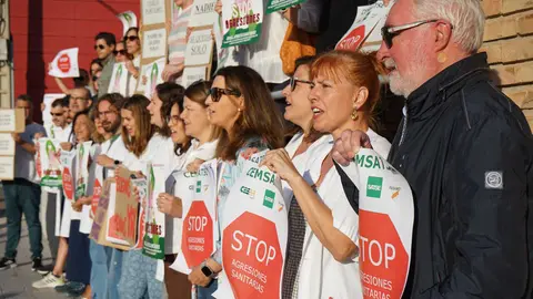 Concentraci&oacute;n en el centro de salud de Mar&iacute;a de Huerva (3)
