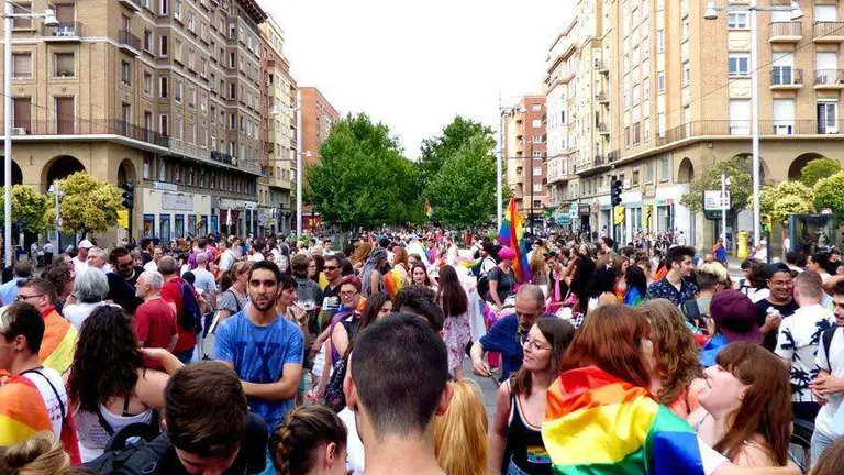 Celebraci&oacute;n del D&iacute;a del Orgullo en Zaragoza