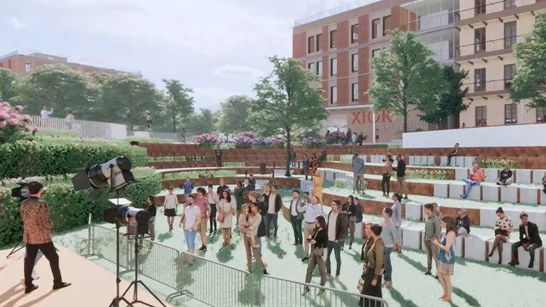 La idea es que el proyecto sirva tambi&eacute;n para revitalizar el entorno con actividades abiertas al barrio en las zonas comunes de la residencia