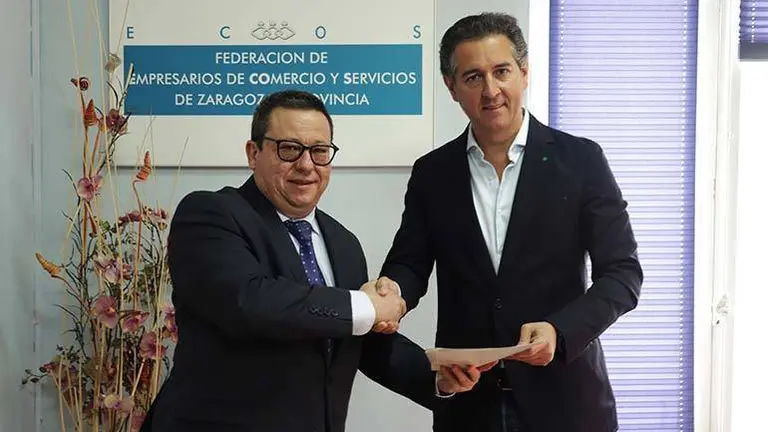En la r&uacute;brica han estado el presidente de ECOS, Antonio Tornos, y Luis Artigas, delegado comercial de Arag&oacute;n de Iberdrola