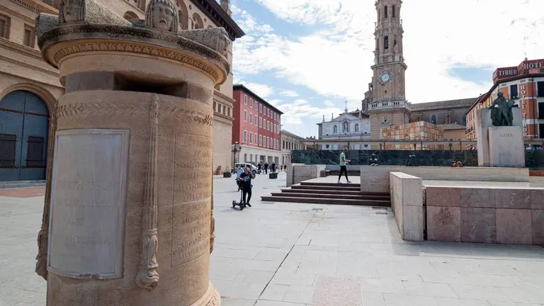 Imagen de archivo del monumento de Goya