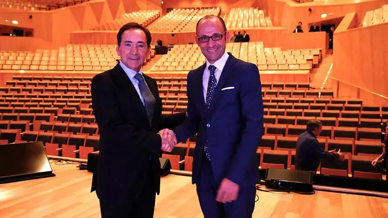 Arenere y Rodrigo, ayer tras la Convenci&oacute;n