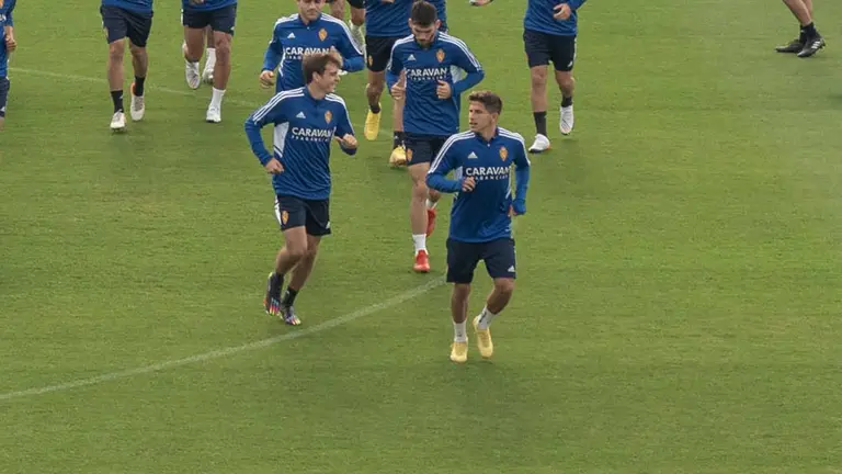 Giuliano y Francho en La Romareda