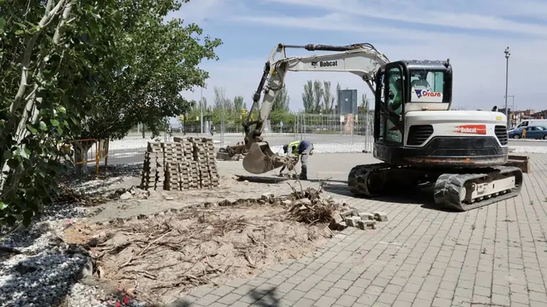 Espacio donde se construir&aacute; un carril bici bidireccional con una anchura comprendida entre los 2,50 y los 3 metros