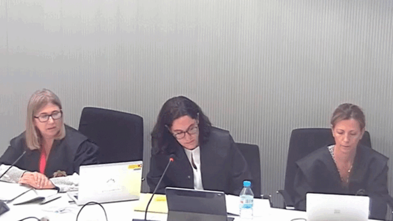 El hijo del asesinado ha declarado desde una sala contigua para no ver a los dos acusados