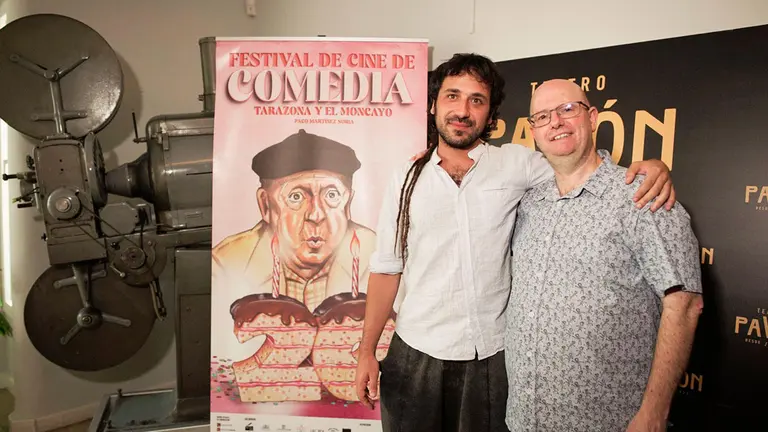 Garc&iacute;a Medrano y &Aacute;lex Rodrigo, ayer en Madrid