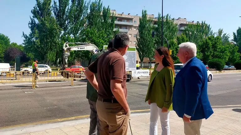 Hoy han comenzado las obras de este carril bici en el barrio del Actur