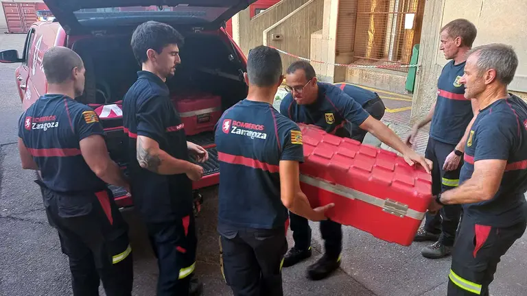 Bomberos de Zaragoza Marruecos