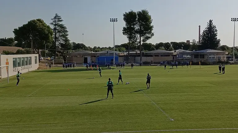 Imagen de archivo de un entrenamiento del Real Zaragoza