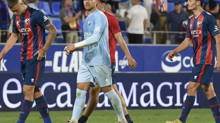 El Huesca afronta tres partidos en una semana clave para salir del descenso. Foto: LaLiga Hypermotion