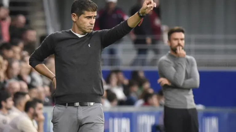 Hidalgo tiene claro que el Huesca tiene que jugar la fase de ascenso. Foto: La Liga.