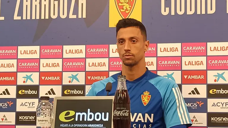 Maikel Mesa en rueda de prensa