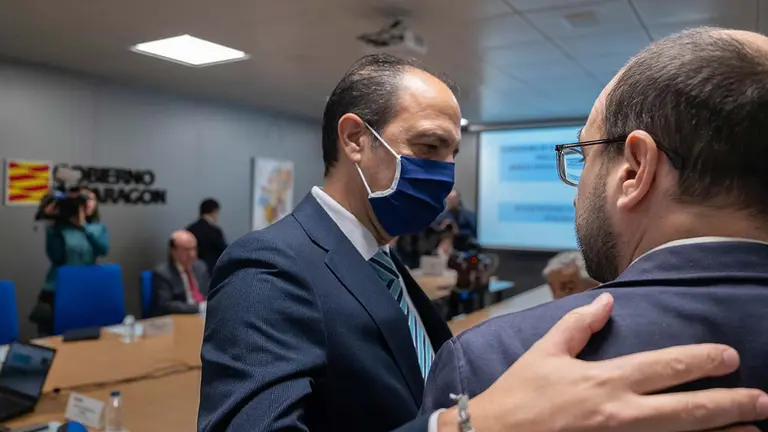 El consejero de Sanidad niega en cualquier caso que se est&eacute; cerca del colapso hospitalario. Foto: Gobierno de Arag&oacute;n