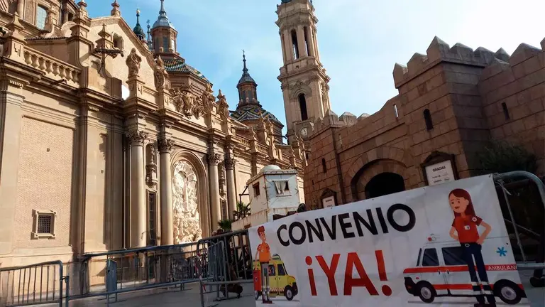 El aniversario de la huelga deja tras de s&iacute; una pol&eacute;mica cronolog&iacute;a de noticias, declaraciones cruzadas o enfrentamientos con los trabajadores. Foto: UNEtesAragon