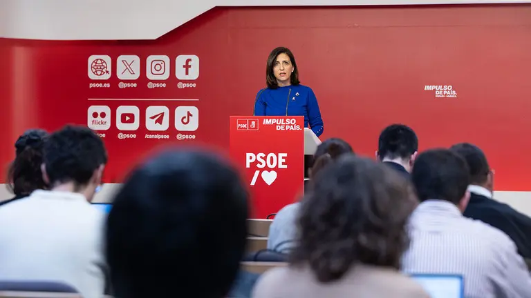 La portavoz federal Esther Pe&ntilde;a. Foto: PSOE
