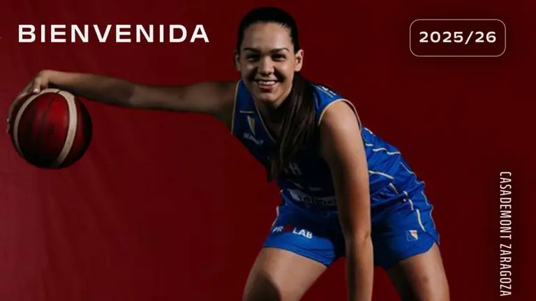 Melisa Brcaninovic vestir&aacute; de rojilla hasta 2026. Foto: Casademont Zaragoza.