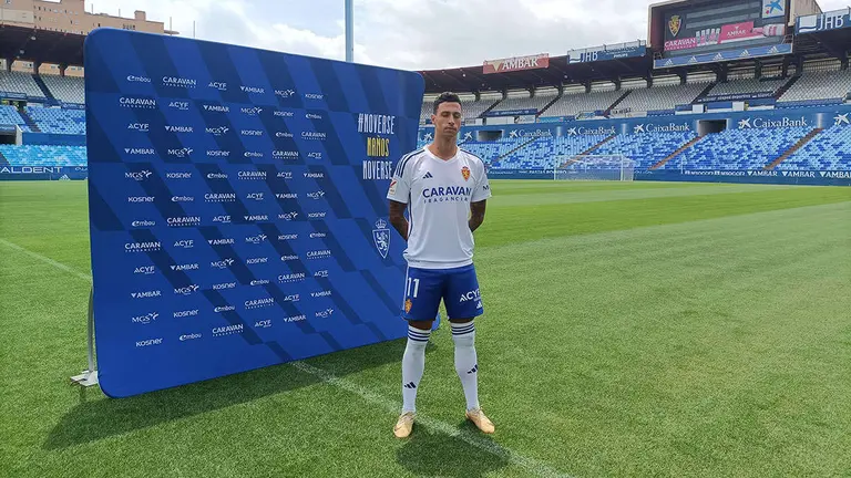 Maikel Mesa, el d&iacute;a de su presentaci&oacute;n, el 6 de julio