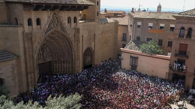 El d&iacute;a del preg&oacute;n de las fiestas de San Lorenzo en Huesca de 2024