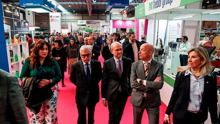 Inauguraci&oacute;n oficial de Enomaq, este martes, en la Feria de Zaragoza. Foto: Feria de Zaragoza