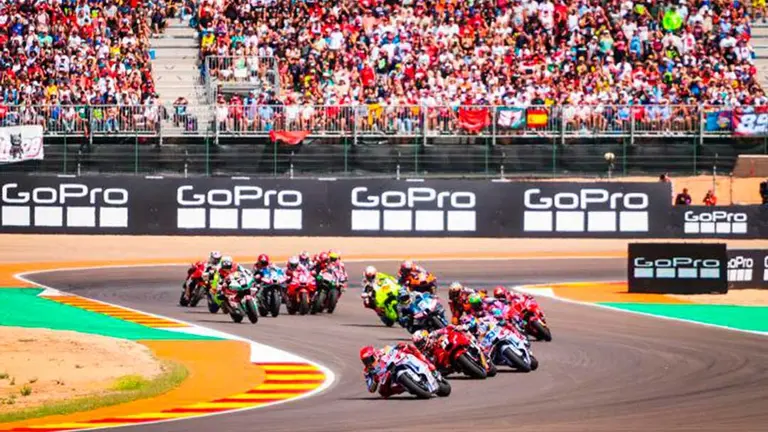 Disputa del GP de Arag&oacute;n en 2024. Foto: Motorland Arag&oacute;n