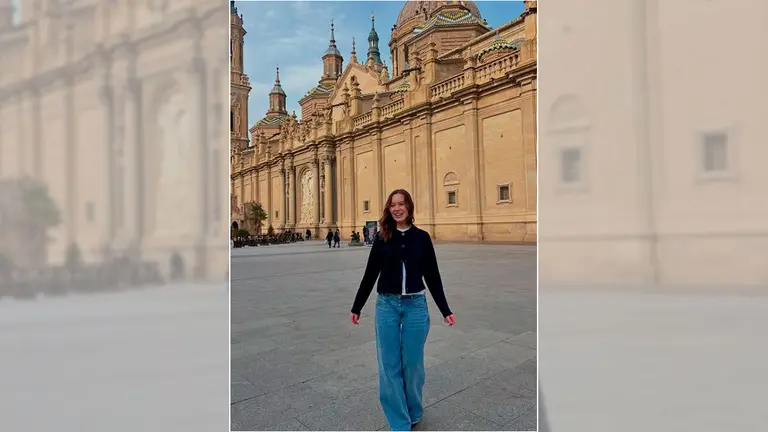 La creadora de contenido visit&oacute; Zaragoza en diciembre