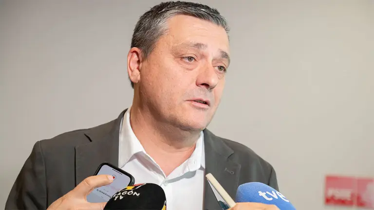 Fernando Sab&eacute;s, esta semana en Huesca. Foto: PSOE