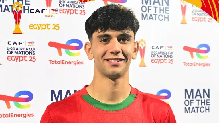 Ayman fue el MVP en la victoria de Marruecos. Foto: Confederaci&oacute;n Africana de F&uacute;tbol.