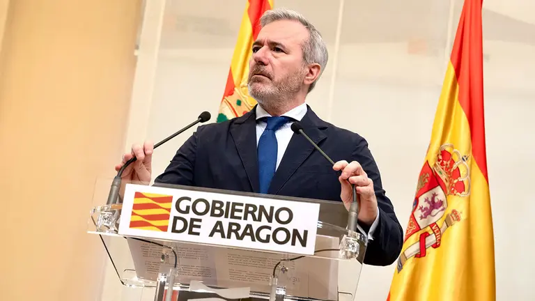 Jorge Azc&oacute;n en rueda de prensa. Foto: Fabi&aacute;n Sim&oacute;n (DGA)