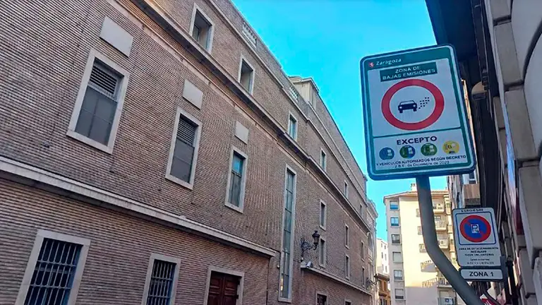 Se&ntilde;alizaci&oacute;n ZBE. Foto: Arag&oacute;n Press