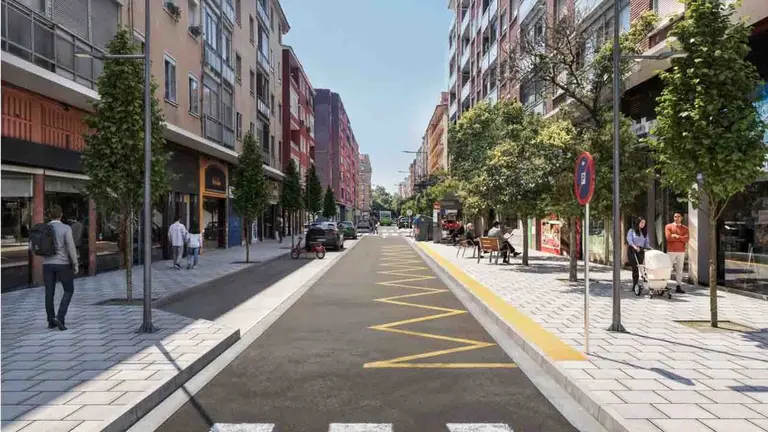 Recreaci&oacute;n de c&oacute;mo quedar&aacute; la calle Iranzo