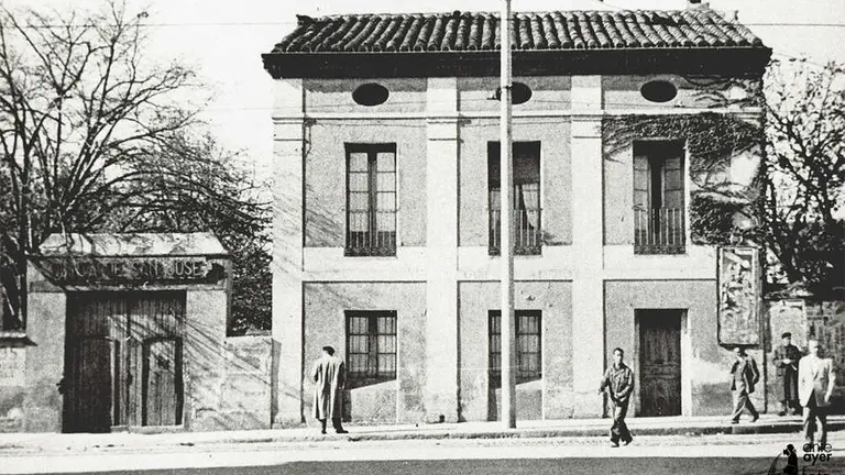 Fotograf&iacute;a in&eacute;dita de la segunda Quinta de San Jos&eacute; ubicada en el camino de San Jos&eacute; n&ordm; 2. A&ntilde;os 40. Colecci&oacute;n familia Cambra para Anteayer Fotogr&aacute;fico Zaragozano