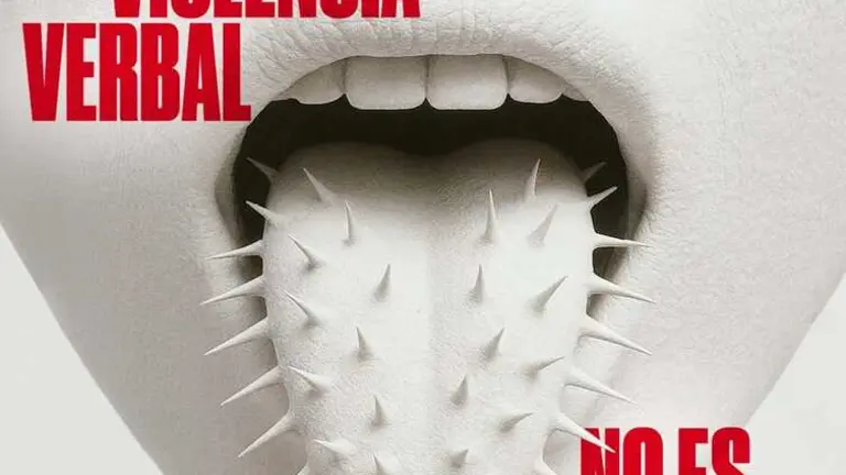 Cartel de la campa&ntilde;a que denuncia que la violencia verbal no es amor