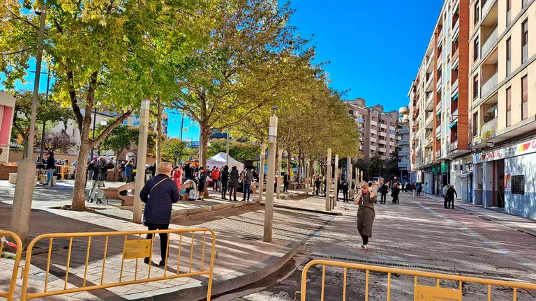 La plaza despu&eacute;s del desalojo. Foto cedida