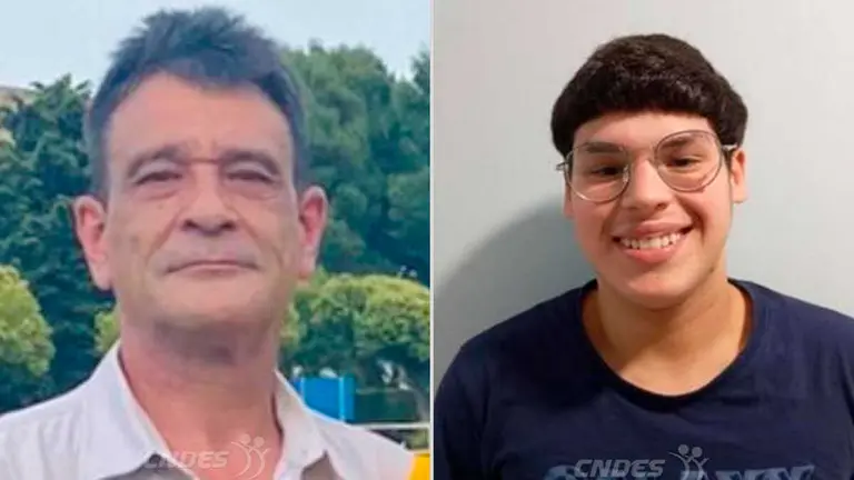 Alerta en Zaragoza por dos nuevos desaparecidos: Carlos Antonio A. G., y el menor Alejandro A. M. Fuente: Cndes