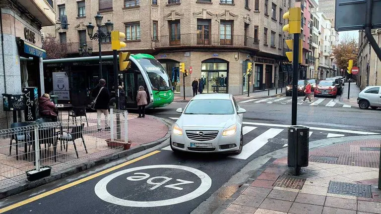 Zona de Bajas Emisiones en Zaragoza. Foto: Arag&oacute;n press