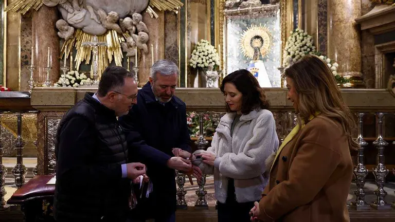 Isabel D&iacute;az Ayuso en el Pilar. Foto: PP Arag&oacute;n