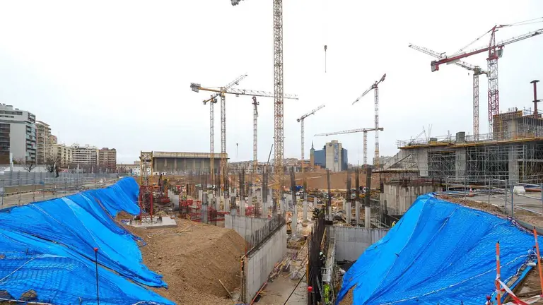 Las obras de la Romareda avanzan seg&uacute;n los plazos. Foto: Ayuntamiento de Zaragoza