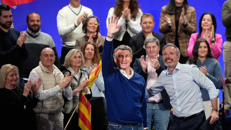 Feij&oacute;o y Azc&oacute;n en un mitin durante las elecciones de Arag&oacute;n | Foto: PP