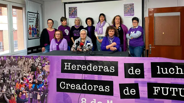 Coordinadora de Organizaciones Feministas de Zaragoza. Foto: Actualidad Media