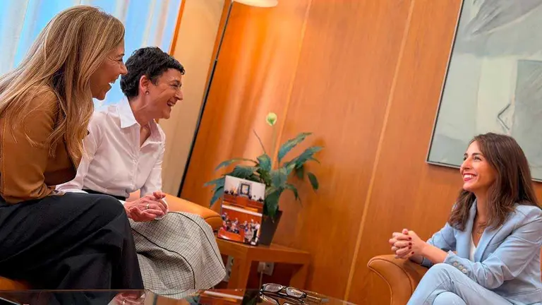 Al&oacute;s, Mar&iacute;n y Navarro este viernes en el parlamento. Foto: Cortes de Arag&oacute;n